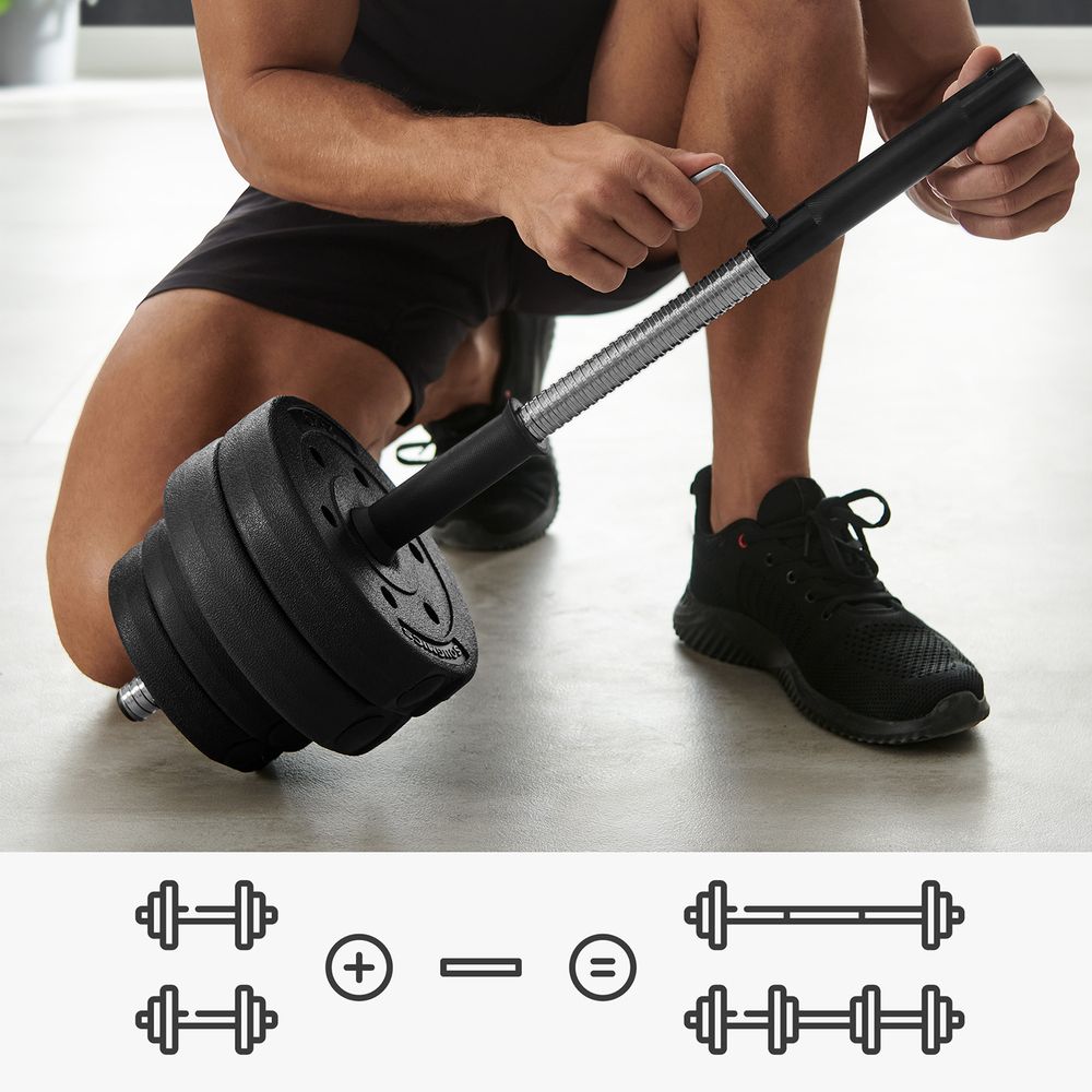 Kit haltères 30 kg noir