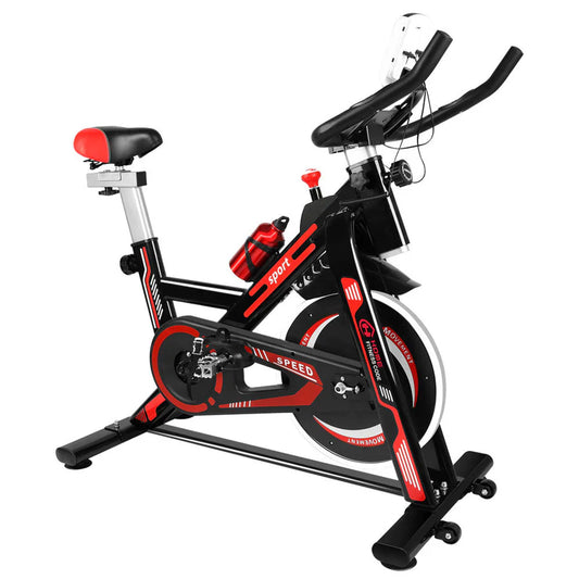 Vélo d'exercice Ergomètre à domicile avec résistance réglable Vélo d'intérieur Écran LCD Capacité de charge de 150 kg